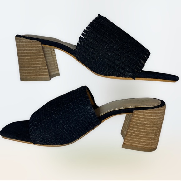 Evereve Shoes - Evereve Rebels Size 10 Gaia Block Slip-On Mules